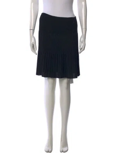 Pre-owned M Missoni Pleated Accents Mini Skirt In Black