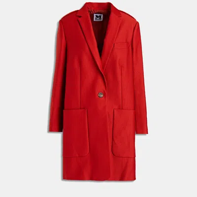 Pre-owned M Missoni Polyamid Long Coat 40 In Red