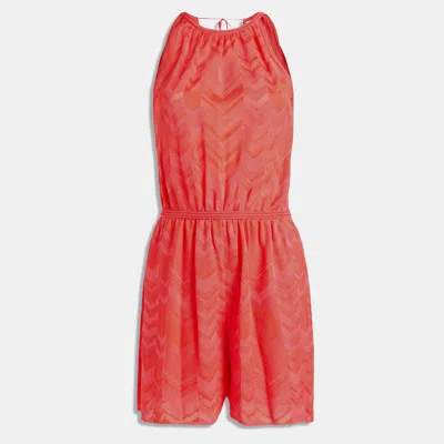 Pre-owned M Missoni Polyamid Playsuits 40 In Red