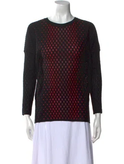 Pre-owned M Missoni Printed Crew Neck Sweatshirt In Multi