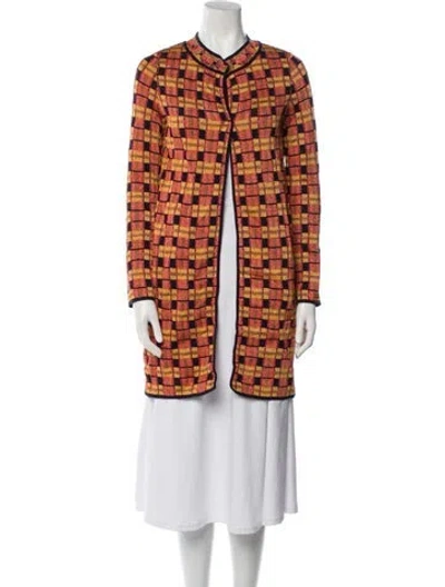 Pre-owned M Missoni Printed Evening Jacket In Orange
