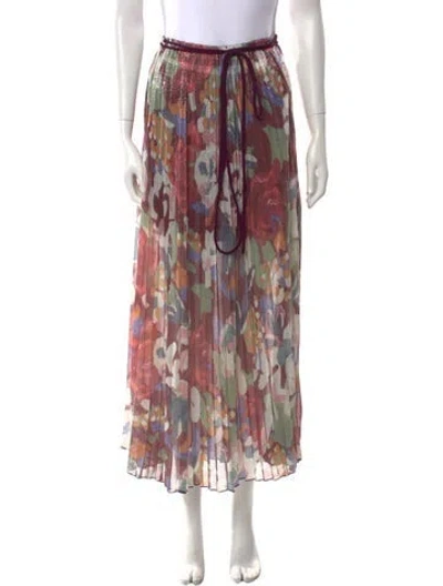Pre-owned M Missoni Printed Midi Length Skirt In Neutral