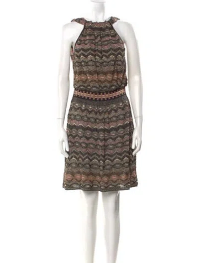 Pre-owned M Missoni Printed Mini Dress