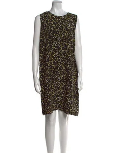 Pre-owned M Missoni Printed Mini Dress In Black
