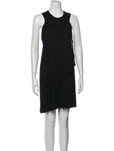 Pre-owned M Missoni Printed Mini Dress In Black