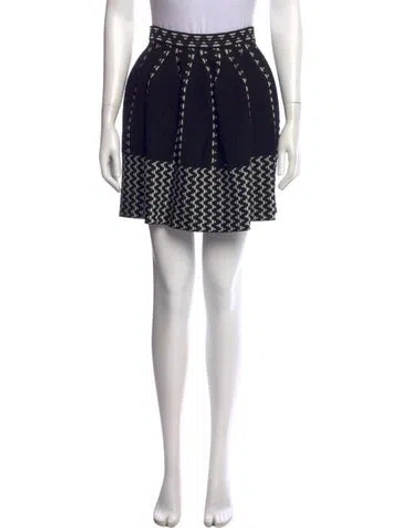 Pre-owned M Missoni Printed Mini Skirt In Multi