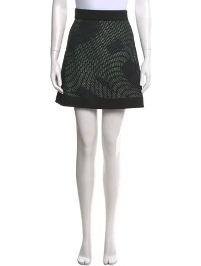 Pre-owned M Missoni Printed Mini Skirt In Multi