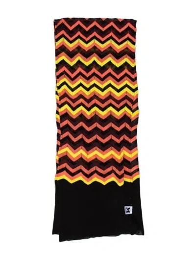 Pre-owned M Missoni Printed Scarf In Black