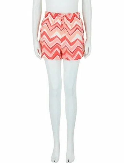 Pre-owned M Missoni Printed Shorts W/ Tags In Pink