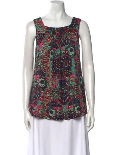Pre-owned M Missoni Printed Square Neckline Top