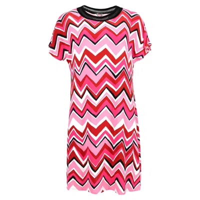 M Missoni Printed Stretch-jersey Mini Dress In Multicolor Viscose