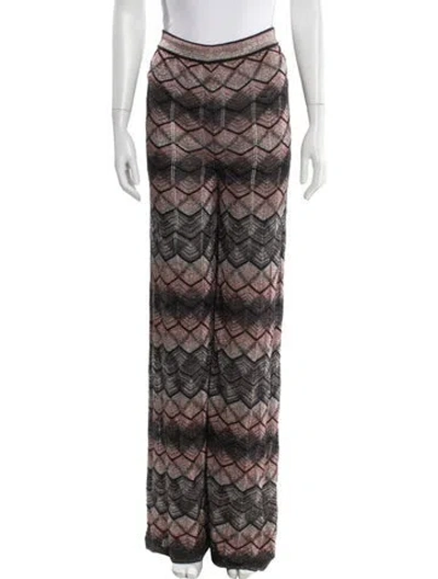 Pre-owned M Missoni Printed Wide Leg Pants