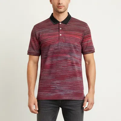 Pre-owned M Missoni Purple/red Ombre Stripe Cotton Pique Polo T-shirt Xxxl