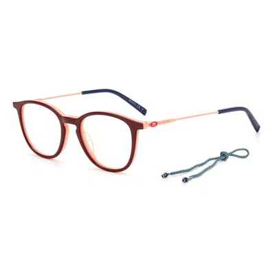 M Missoni Red Acetate Frames In Brown