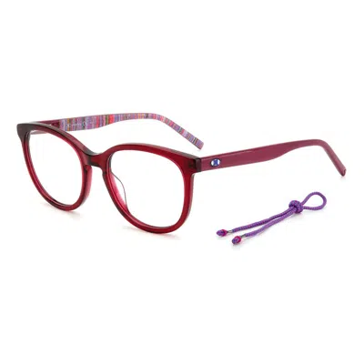 M Missoni Red Acetate Frames In Brown