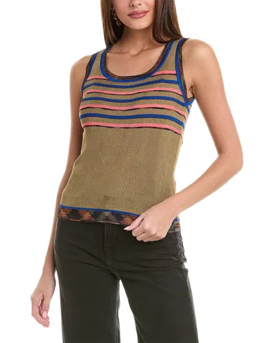 M Missoni Ribbed Tank In Multi