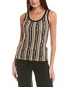M Missoni Ribbed Wool Tank In Multi