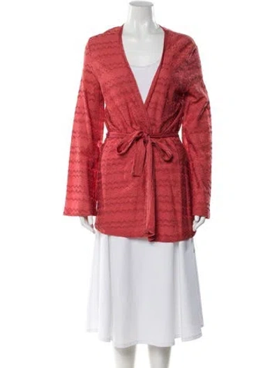 Pre-owned M Missoni Robe W/ Tags In Pink