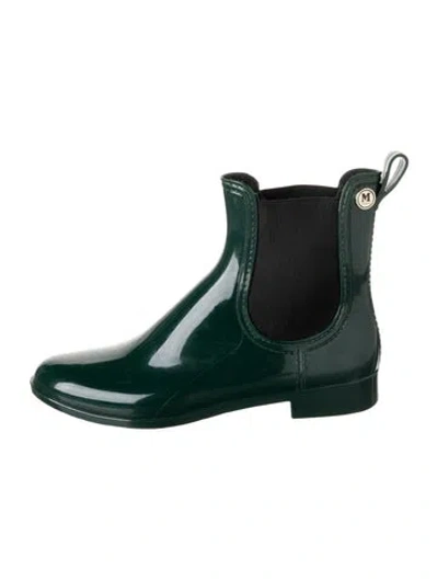 Pre-owned M Missoni Rubber Rain Boots In Green