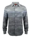 M Missoni Shaded Slub Button-up Shirt In Gold