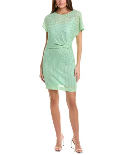 M Missoni Sheath Dress In Green