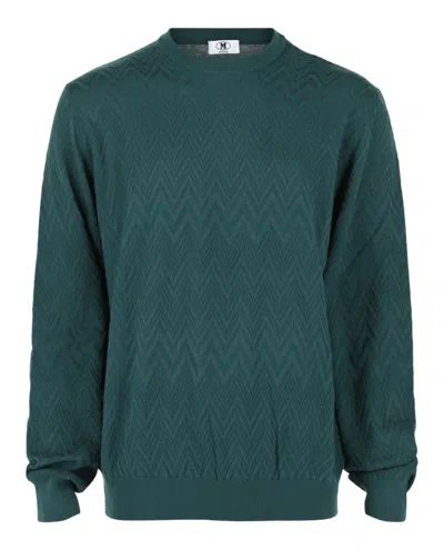 M MISSONI SIGNATURE ZIG ZAG PATTERNED SWEATER