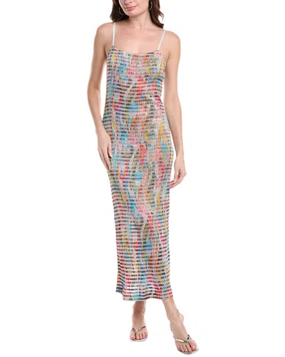 M Missoni Silk-blend Maxi Tank Dress In Blue