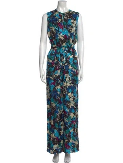 Pre-owned M Missoni Silk Floral Print Jumpsuit W/ Tags