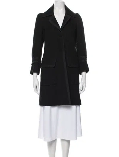 Pre-owned M Missoni Silk Patterned Coat In Black