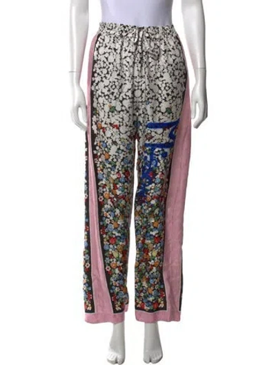 Pre-owned M Missoni Silk Wide Leg Pants In Multi