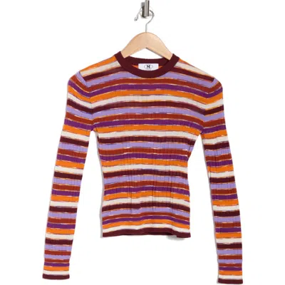 M Missoni Slim Stripe Sweater In Multi