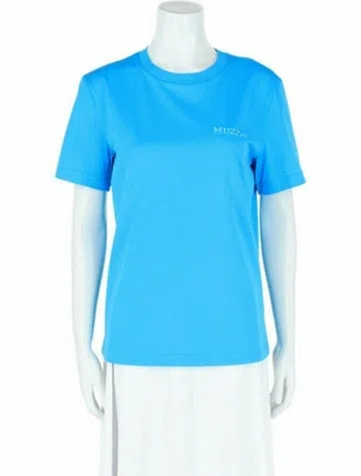 Pre-owned M Missoni Solid T-shirt W/ Tags In Blue