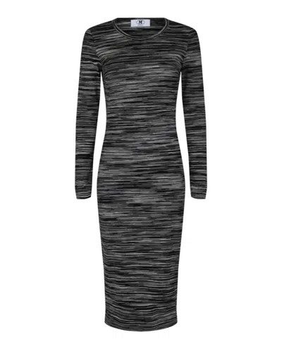 M MISSONI SPACE DYE LONG-SLEEVE BODYCON DRESS