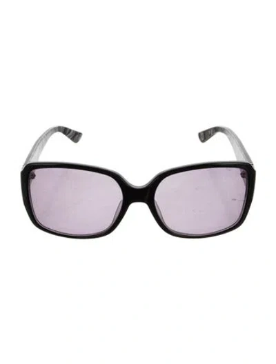 Pre-owned M Missoni Square Tinted Sunglasses In Black