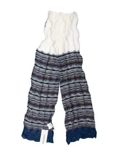 Pre-owned M Missoni Stingray Striped Scarf In Multi