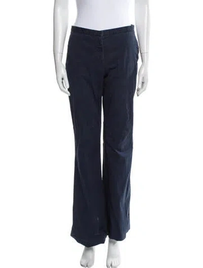 Pre-owned M Missoni Straight Leg Pants In Blue