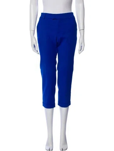 Pre-owned M Missoni Straight Leg Pants In Blue