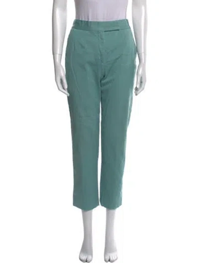 Pre-owned M Missoni Straight Leg Pants In Green