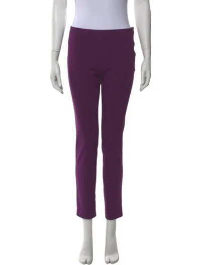 Pre-owned M Missoni Straight Leg Pants In Purple