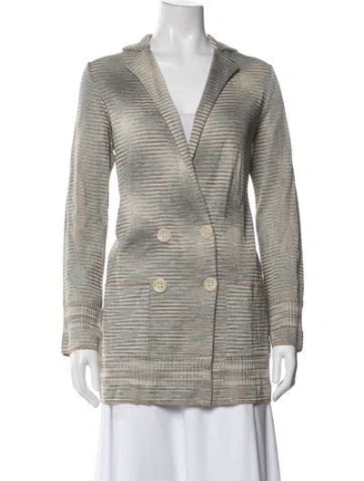 Pre-owned M Missoni Striped Blazer W/ Tags