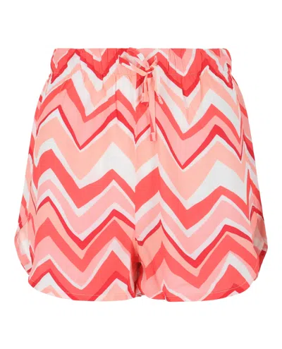 M Missoni Striped Dolphin Hem Shorts In Pink