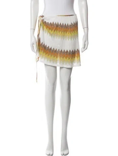 Pre-owned M Missoni Striped Glitter Accents Cover-up In Multicolor