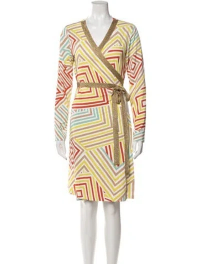 Pre-owned M Missoni Striped Glitter Accents Robe In Multi