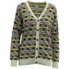 M Missoni Striped Intarsia Cardigan In Multicolor Cotton In Multi