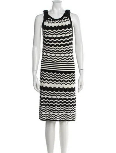 Pre-owned M Missoni Striped Knee-length Dress In Multi