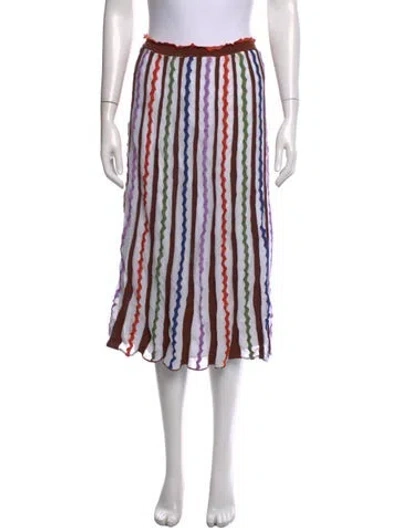 Pre-owned M Missoni Striped Midi Length Skirt