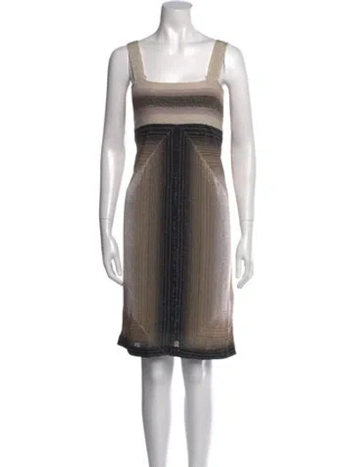 Pre-owned M Missoni Striped Mini Dress