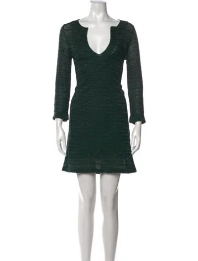 Pre-owned M Missoni Striped Mini Dress