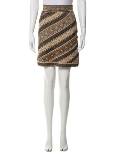 Pre-owned M Missoni Striped Mini Skirt