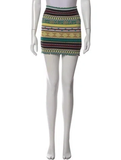 Pre-owned M Missoni Striped Mini Skirt
